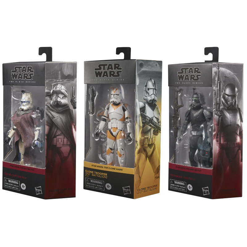 Hasbro kündigt Captain Rex, Crosshair, Clone Trooper 212nd Battalion Actionfiguren aus Star Wars Black Series Phase 4 an