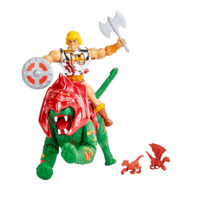 Battle Warriors - Battle Armor He-Man und Battle Cat im 2er Set - Masters of the Universe Origins Actionfigur von Mattel (MotU) - MOC