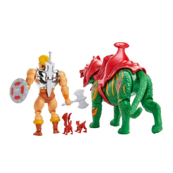 Battle Warriors - Battle Armor He-Man und Battle Cat im 2er Set - Masters of the Universe Origins Actionfigur von Mattel (MotU) - MOC