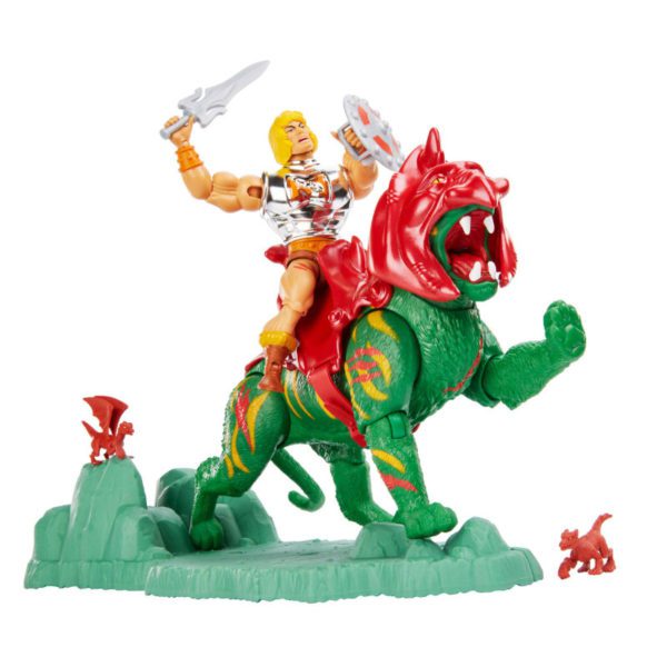 Battle Warriors - Battle Armor He-Man und Battle Cat im 2er Set - Masters of the Universe Origins Actionfigur von Mattel (MotU) - MOC