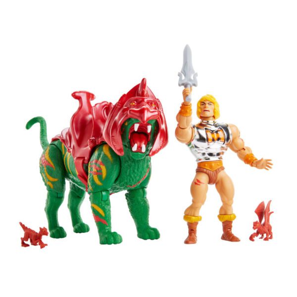 Battle Warriors - Battle Armor He-Man und Battle Cat im 2er Set - Masters of the Universe Origins Actionfigur von Mattel (MotU) - MOC