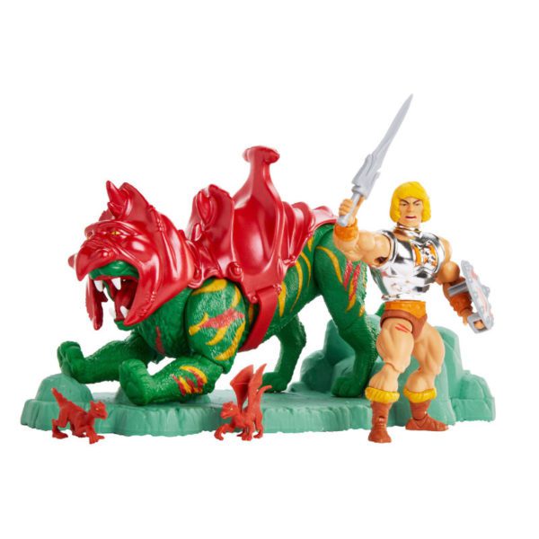 Battle Warriors - Battle Armor He-Man und Battle Cat im 2er Set - Masters of the Universe Origins Actionfigur von Mattel (MotU) - MOC