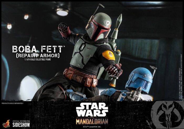 Boba Fett Repaint Armor Figur 1:6 Star Wars The Mandalorian von Hot Toys.
