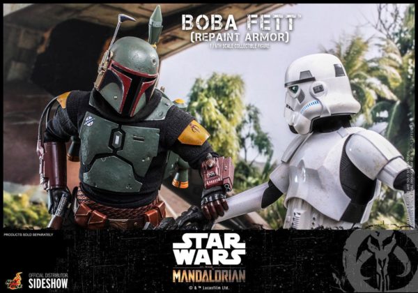Boba Fett Repaint Armor Figur 1:6 Star Wars The Mandalorian von Hot Toys.