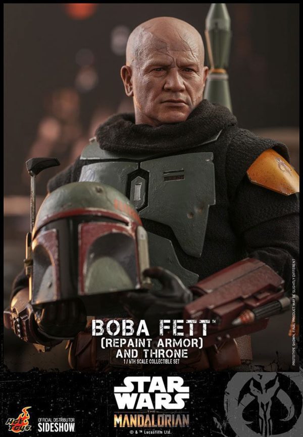 Boba Fett Repaint Armor & Throne 1:6 Star Wars Figur aus The Mandalorian von Hot Toys.