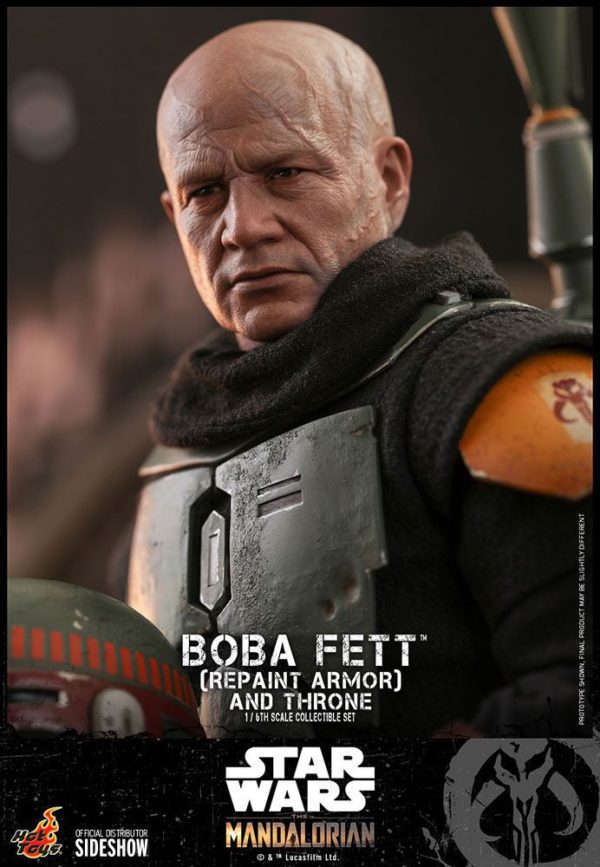 Boba Fett Repaint Armor & Throne 1:6 Star Wars Figur aus The Mandalorian von Hot Toys.