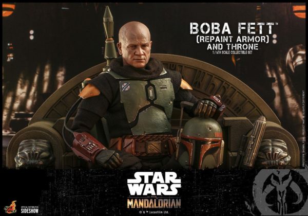 Boba Fett Repaint Armor & Throne 1:6 Star Wars Figur aus The Mandalorian von Hot Toys.