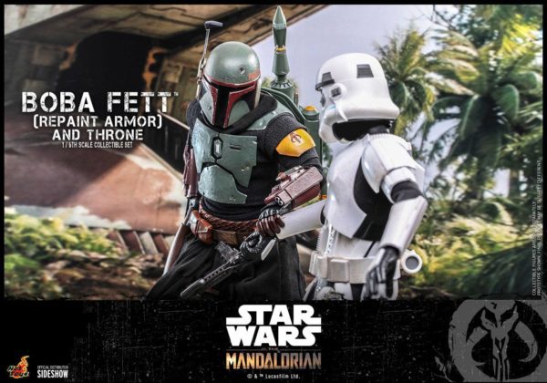 Boba Fett Repaint Armor & Throne 1:6 Star Wars Figur aus The Mandalorian von Hot Toys.