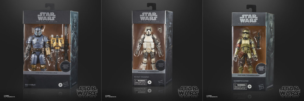 Hasbro Star Wars Black Series Carbonized Actionfiguren aus The Mandalorian