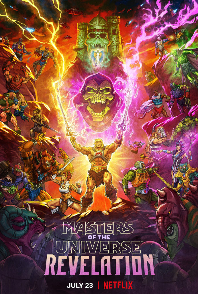 Neues Poster vom Illustrator Nate Baertsch Design zur Netflix-Serie Masters of the Universe Revelation