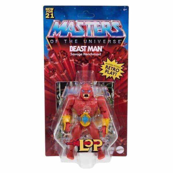 Verpackung der MotU Figur Beast Man aus Master of the Universe Origins