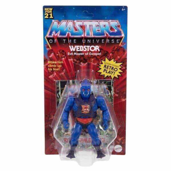 Verpackung der MotU Figur Webstor aus Master of the Universe Origins