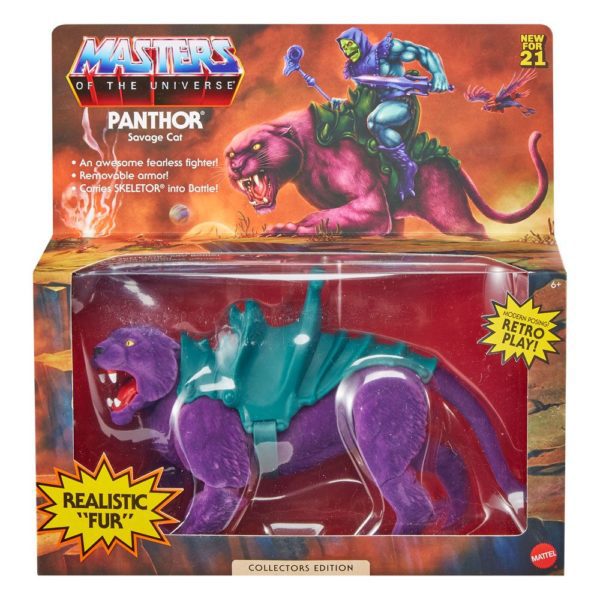 Panther Flocked Masters of the Universe Origins Actionfigur von Mattel (MotU) - MOC