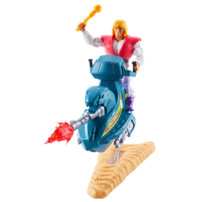 Prince Adam und Sky Sled - Masters of the Universe Origins Actionfigur + Fahrzeug von Mattel (MotU) - MOC