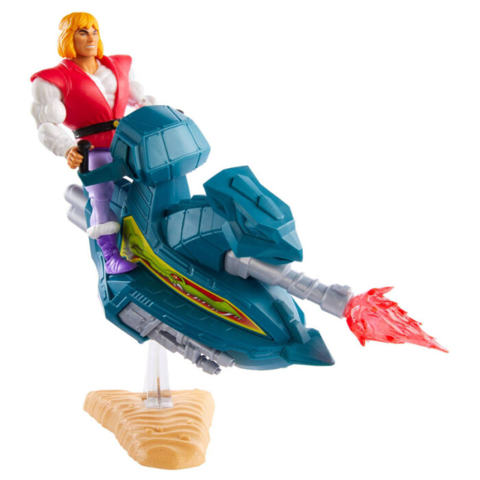 Prince Adam und Sky Sled - Masters of the Universe Origins Actionfigur + Fahrzeug von Mattel (MotU) - MOC