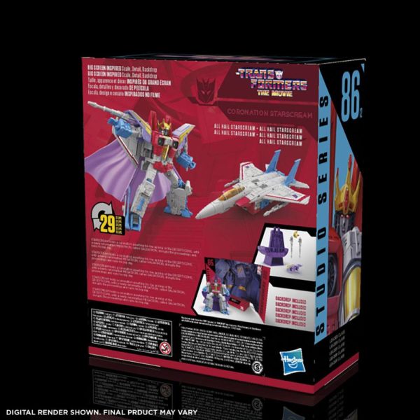 Coronation Starscream Transformers Studio Series 86-12 Leader Class The Transformers: The Movie von Hasbro und Takara Tomy