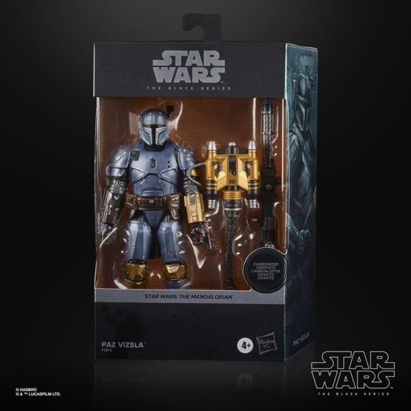 Paz Vizsla Star Wars Black Series Carbonized Figur von Hasbro aus Star Wars: The Mandalorian