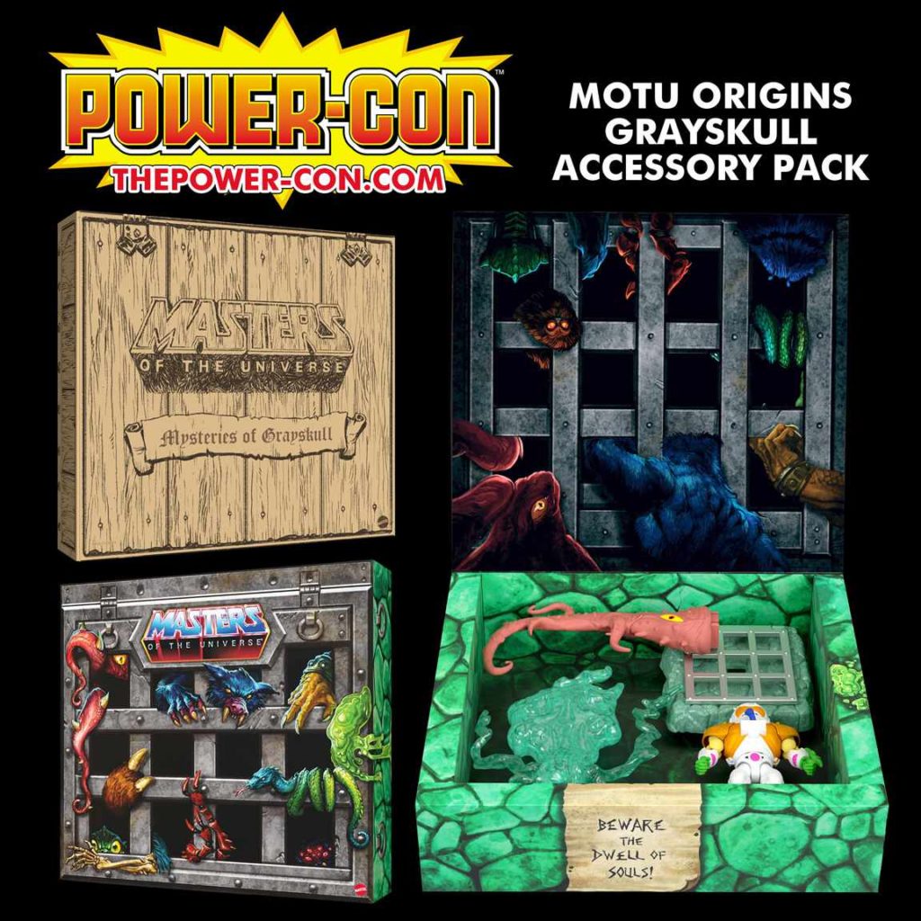 Grayskull Accessory Pack Pack Power-Con 2021 Masters of the Universe MotU Exclusive Figuren
