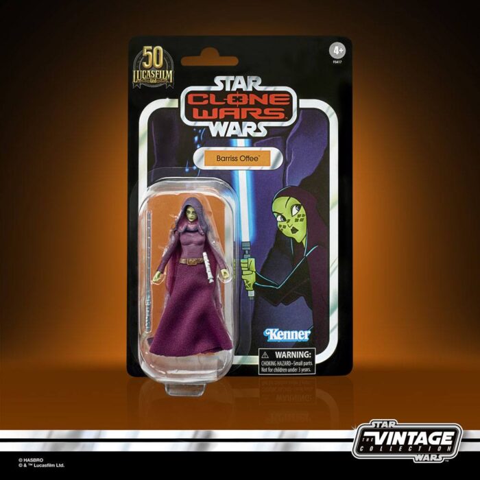 Barriss Offee Figur aus der Star Wars Clone Wars The Vintage Collection