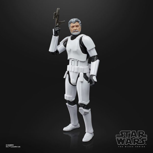 George Lucas als Star Wars Black Series 6" Stormtrooper Figur von Hasbro