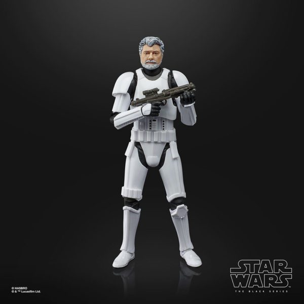 George Lucas als Star Wars Black Series 6" Stormtrooper Figur von Hasbro