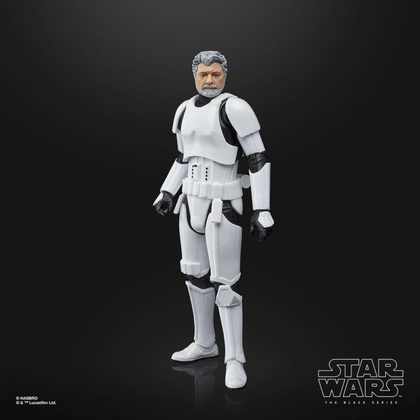 George Lucas als Star Wars Black Series 6" Stormtrooper Figur von Hasbro