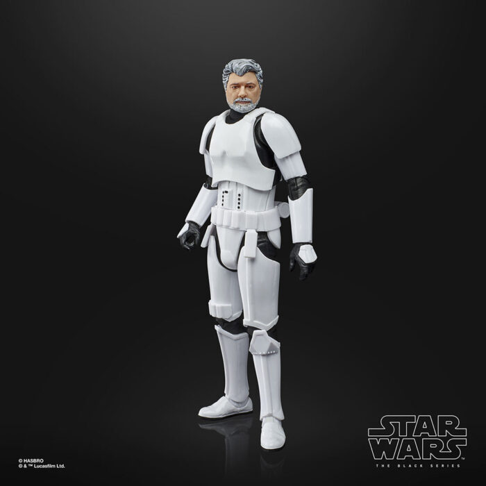 George Lucas als Star Wars Black Series 6" Stormtrooper Figur von Hasbro