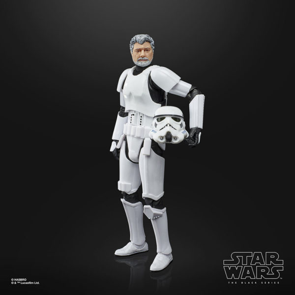 George Lucas als Star Wars Black Series 6" Stormtrooper Figur von Hasbro