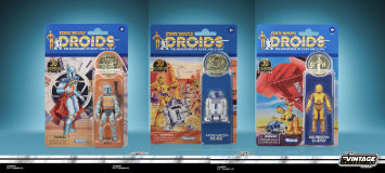 Star Wars: DROIDS Vintage Collection 3,75" Boba Fett, R2-D2, C-3PO Figuren