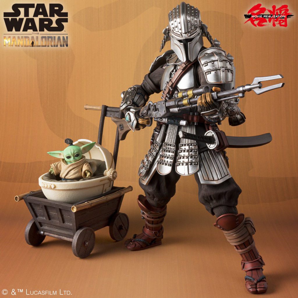 Meisho Movie Realization Ronin Star Wars: The Mandalorian (Beskar Armor) & Grogu Figur