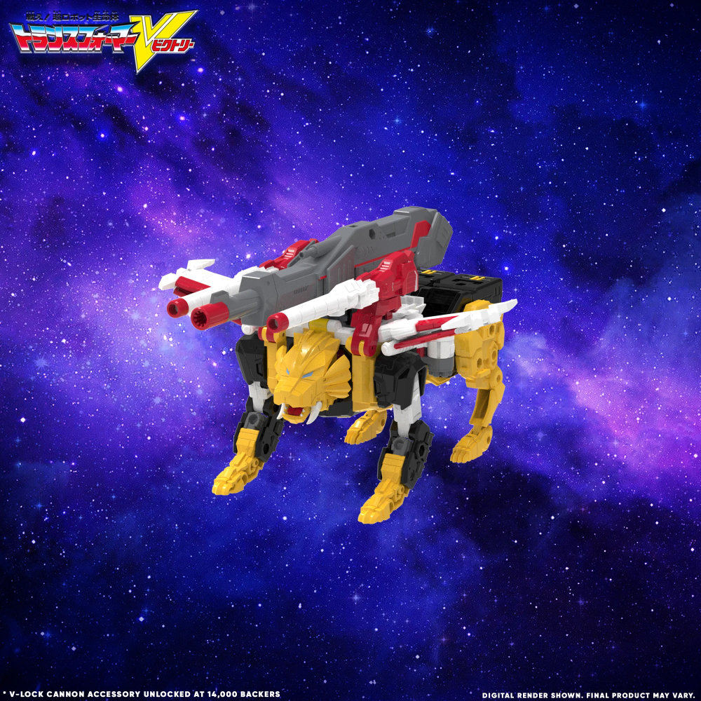Farbige Bilder von der Victory Saber Transformers Figur