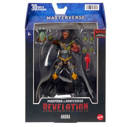 Erste offizielle Produktfotos von Andra aus der Masters of the Universe Revelation Masterverse Wave 3 von Mattel