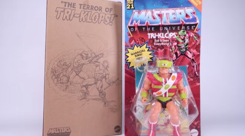 Review zur Mattel Creations Exclusive Masters of the Universe Origins Figur Mini-Comic Tri-Klops