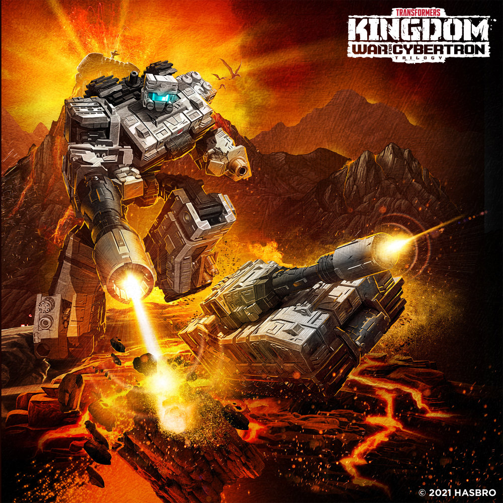 Autobot Slammer Deluxe Class Transformers Figur War for Cybertron Kingdom von Hasbro