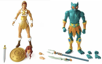 Teela (Classic) und Mer-Man Masters of the Universe Revelation (MotU) Figuren von Mattel