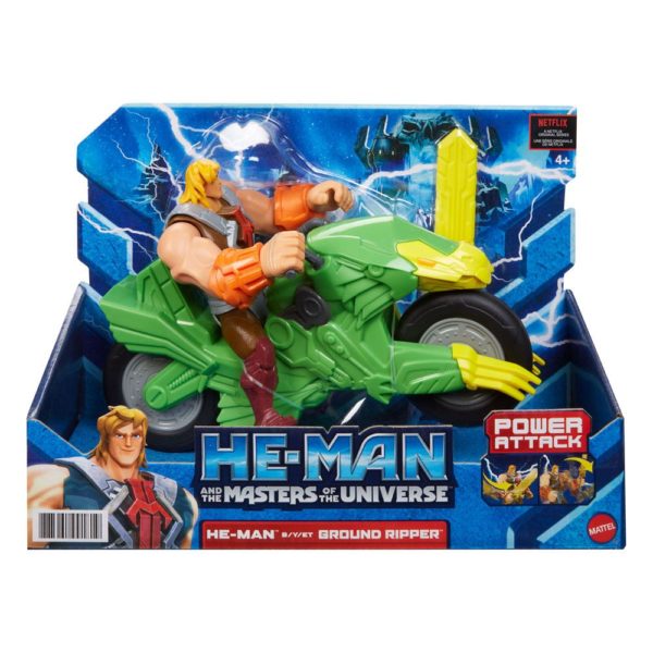 He-Man und Ground Ripper als He-Man and the Masters of the Universe MotU Power Attack Actionfiguren Set von Mattel
