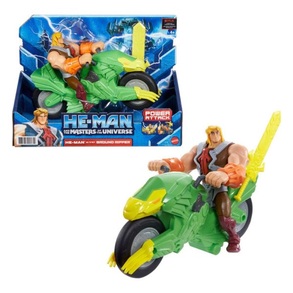 He-Man und Ground Ripper als He-Man and the Masters of the Universe MotU Power Attack Actionfiguren Set von Mattel
