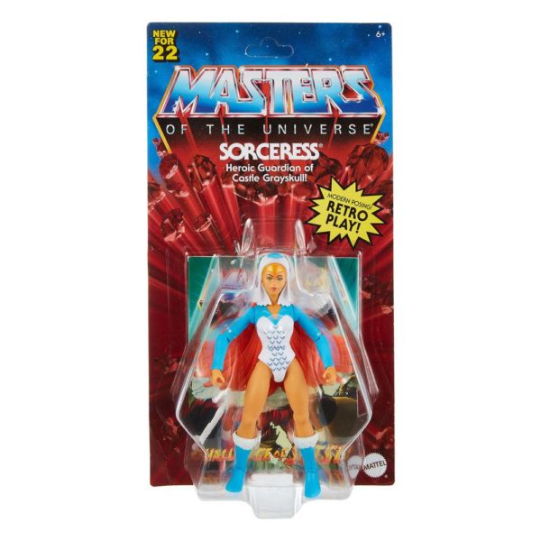 Sorceress Masters of the Universe Origins MotU Figur aus Wave 7 von Mattel