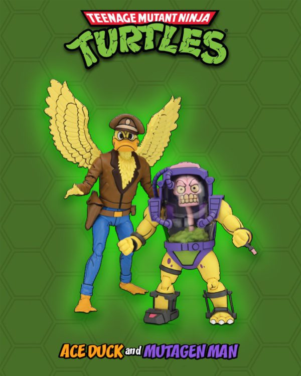 Teenage Mutant Ninja Turtles Cartoon Ace Duck & Mutagen Man von NECA präsentiert