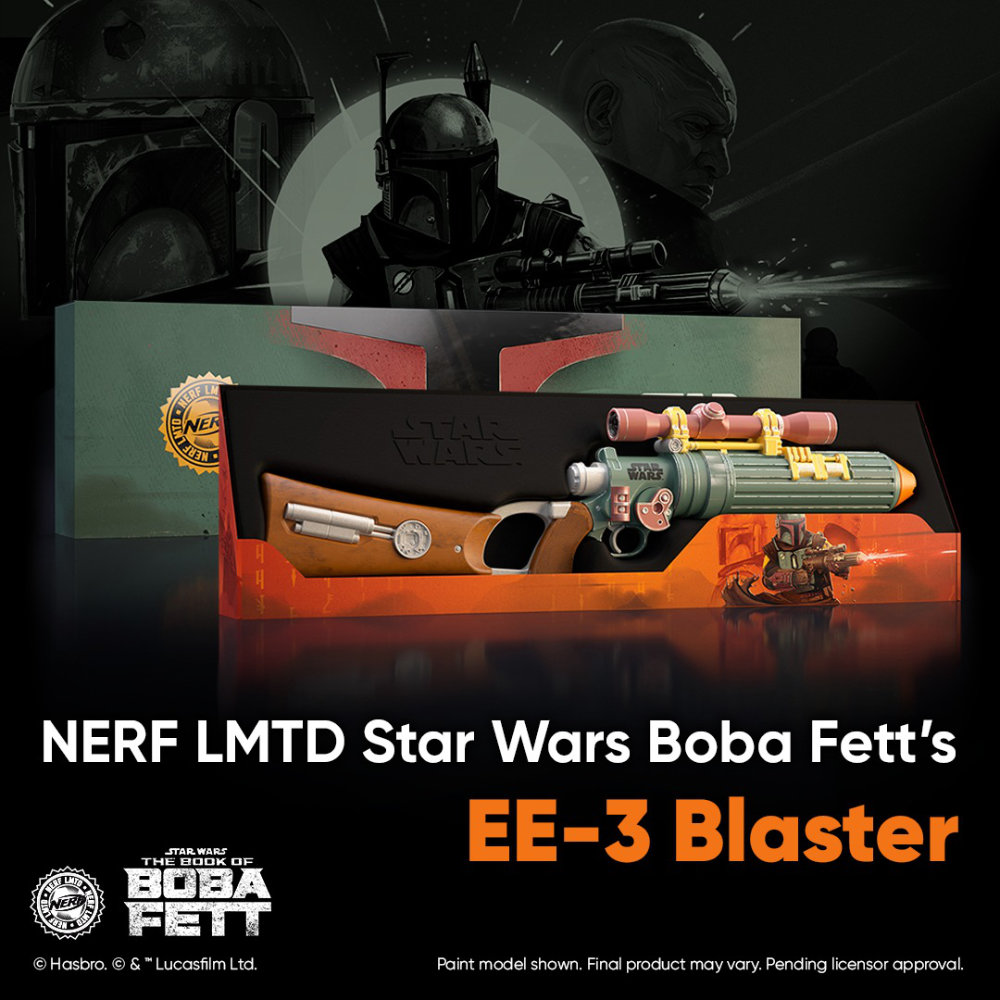 Star Wars Boba Fett´s EE-3 Blaster von NERF LMTD und Hasbro