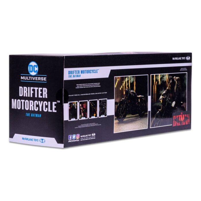 Bruce Wayne Drifter Motorcycle von DC Multiverse Fahrzeug von McFarlane Toys aus The Batman