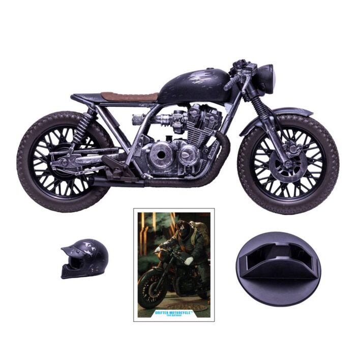 Bruce Wayne Drifter Motorcycle von DC Multiverse Fahrzeug von McFarlane Toys aus The Batman