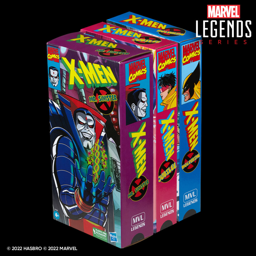 Erster Blick auf Produktfotos der neuen Marvel Legends Series X-Men 90´s Figuren Wolverine, Jubilee, Mr Sinister von Hasbro Pulse gewährt
