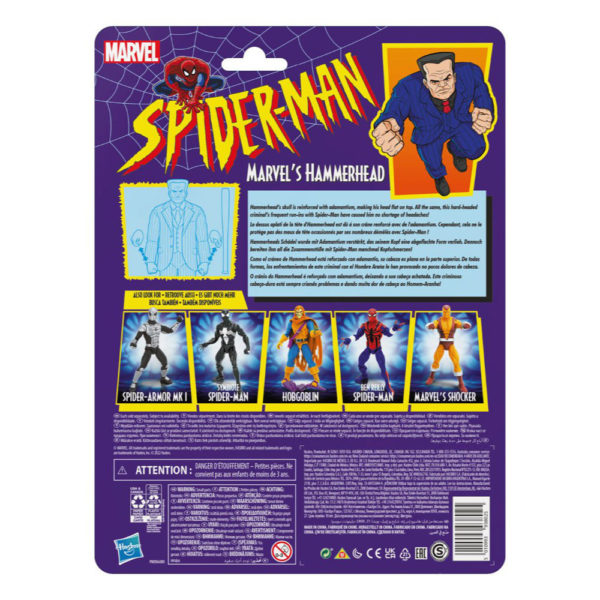 Marvels Hammerhead Marvel Legends Series Retro Collection Spider-Man Comics Figur von Hasbro