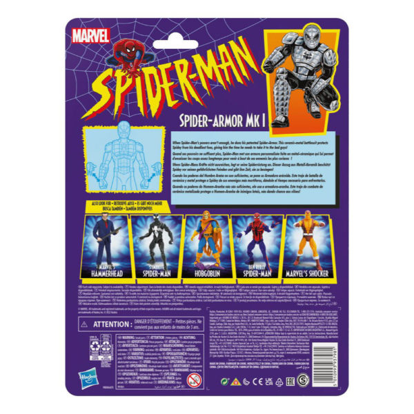 Spider Armor MKI (MK1) Marvel Legends Series Retro Collection Spider-Man Comics Figur von Hasbro