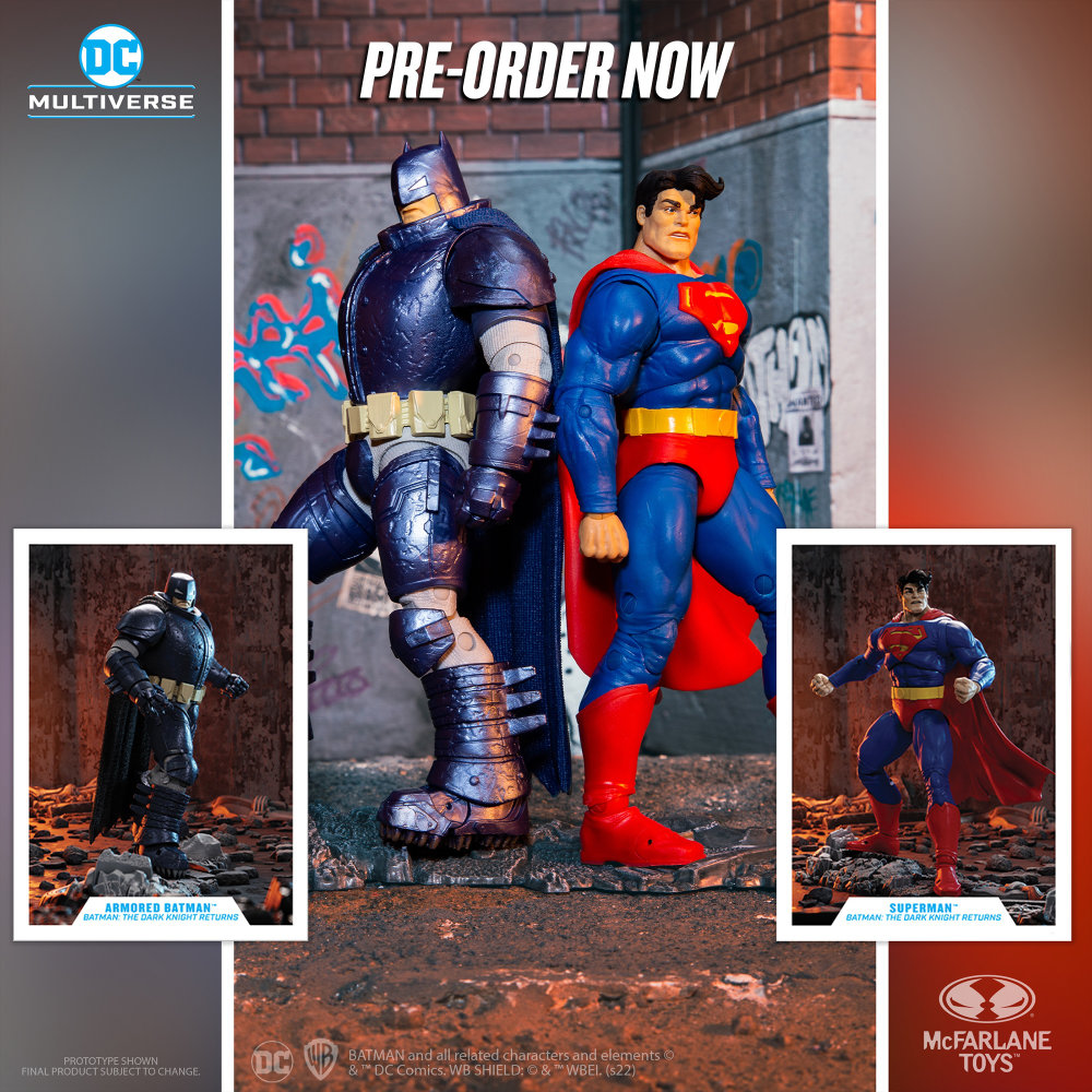 Superman vs. Armored Batman DC Multiverse: The Dark Knight Returns 2-er Pack von McFarlane Toys