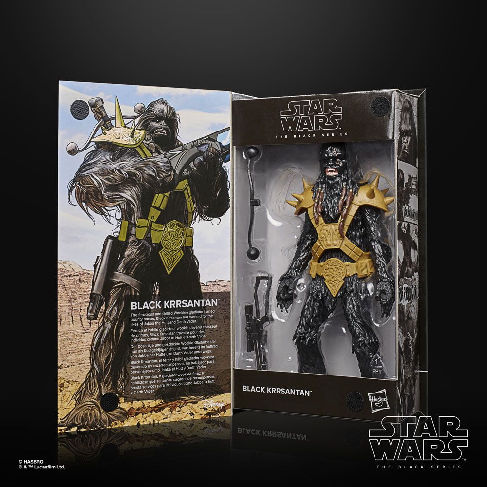 Black Krrsantan Star Wars Black Series Deluxe Figur von Hasbro