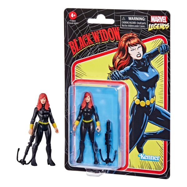 Black Widow Marvel Legends Series Retro 375 Collection Figur von Hasbro