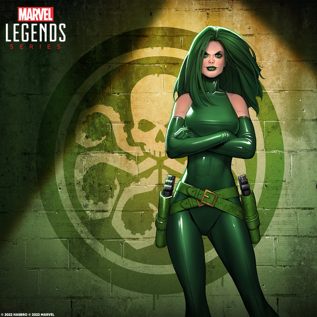 Cardback Artwork von David Nakayama Art zu der Marvel Legends Series Figur Madame Hydra
