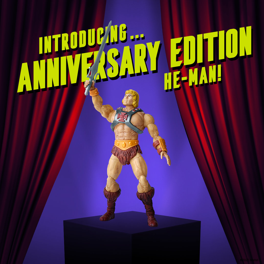 He-Man 40th Anniversary Edition Figur aus der Masters of the Universe Masterverse Toyline von Mattel